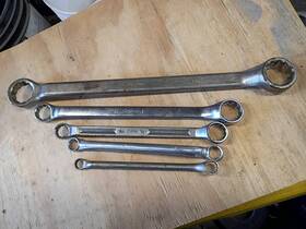 Vb3032 Snap On Fairmont Bluepoint X1618 Xv2428 Double Box Wrenches 1 3/8 1/4 15/16 7/8 3/4 5/8 9/16