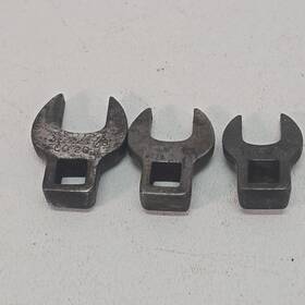 Fco16 Snap-on Fco20 Fco18 Lot Of 3 1950s Crowfoot Wrenches 1/2 Inch 5/8 Usa