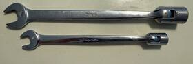 Fh016-fh022 Snap-on Tools Usa 2pc Sae 12 Point Combo Flex Head Open End Wrenches 1/2 Inch 11/16