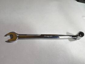 Fh0m8 Snap-on Tools No. 8mm Combo Flex Head Socket Open End Wrench 1995