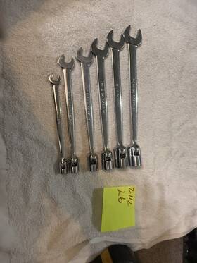 Fhom18 Snap-on Combination Double Flex Head 6 Pieces Pre Owned