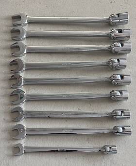 Fhom612 Snap-on Fhom Flex Head Combination Wrench Set 10 Pc Metric 12-pt 8mm - 19mm