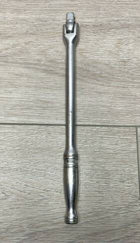 Fl10b Snap-on Tools F10lb 3/8 Inch Drive Breaker Bar Chrome Vintage Flex Head Usa