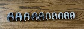 Frhm9-18 Snap On Snap-on 10pc Metric 3/8 Drive Flare Nut Crowfoot Wrench Set 9-18mm 6pt Frhm Read