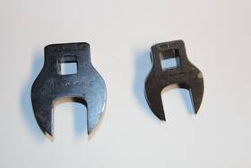 Gfc22b Snap-on Tools 3/8 Inch Drive Sae 11/16 And 5/8 Open-end Crowfoot Wrench Lot 2pcs Usa
