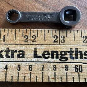 Gfres10 Snap-on Discontinued Tools Usa 3/8 Inch Drive 5/16 Spline Torque Adapter