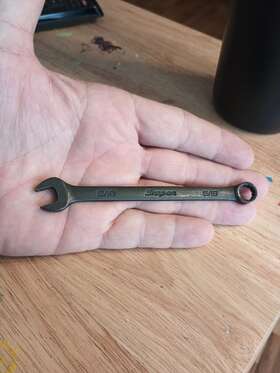 Goex109b Snap-on Goex100b Vintage 1997 Black Oxide 5/16 Inch Combination Wrench Guc