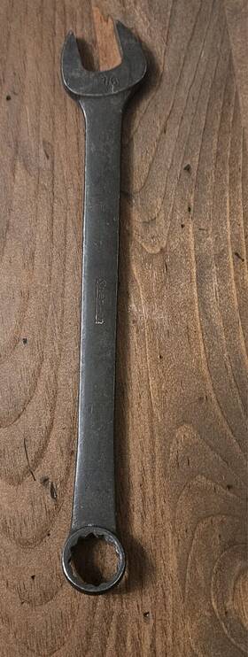 Goex28a Snap-on 7/8 Inch 12pt 12 Lng Combination Wrench Industrial Finish Etch Usa