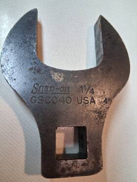 Gsc040 Snap-on 1 1/4 Open End Industrial Crow Foot Wrench