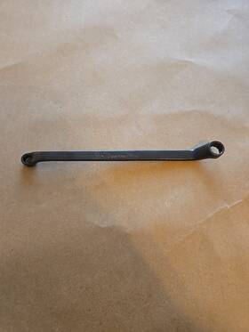 Gxo810 Snap-on 1/4 Inch -5/16 12pt Sae Industrial Finish Offset Box Wrench Usa