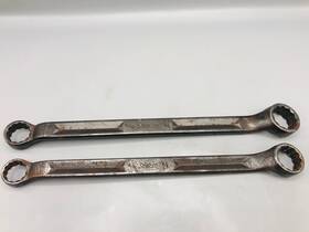 Gxv2024 Snap-on Gxv2226 Vtg Offset 12pt Box End Wrenches 5/8 11/16 3/4 13/16 Usa