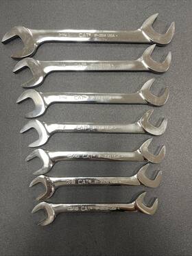 Ip-35 Snap-on Cat Large Usa 7 Piece 4 Way Angle Wrench Set Sae Standard 13/16 Inch - 1-1/4