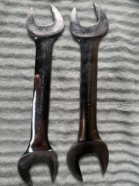 Snap-on Lta4042 Lot Of 2 Sae Low Torque Open End Wrench Lta4446 Slimline Snap-on Lta4042 Lot Of 2 Sae Low Torque Open End Wrench Lta4446 Slimline