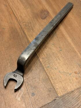 N-7145 Snap-on Vintage 1/2 Inch Open Wrench Tappet Service/obstruction Z Bend
