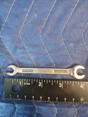 Nxh-8105 Snap-on Flare Fitting Line Wrench 1/4 5/16 Part # Rxh 8105