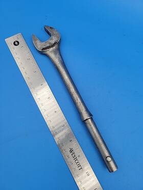 S-12-4 Snap-on Oe128a Tools Open End Tubular Wrench 7/8 Inch Usa
