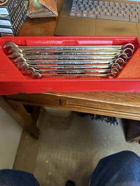 Oelxl707b Snap-on 7-pcs 3/4 Inch -3/8 Long Flank Combination Wrench Set
