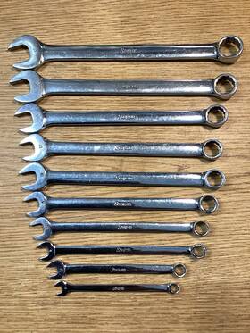 Oem170 Snap-on 6-17mm 12-point Metric Combination Wrench 10 Piece Set Oexm