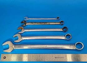 Snap-on Oex12 Oex16 Oex20 Oex24 Oex30 Snap-on Tools Combination Wrench Set 3/8 Inch To 15/16 Oex Ser 12 Pt 5 Pcs S-12-1