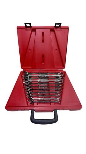 Snap-on Oex12a-oex32a Snap-on 11pc Sae Combination Wrench Set 3/8-1 Inch With Case