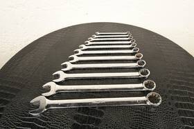 Oex12b-oex24b Snap-on Sae Combination Wrench Set 3/8 Inch -1 Usa 11 Piece Oex12-24b C-114b