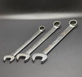 Oex22 Snap-on Oex16 Oex20 Vintage Usa 3pc. Combination Wrench 12 Point Underline