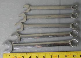 Oex18-26 Snap-on Oex18 Oex20 Oex22 Oex24 Oex26 5 Piece Combination Wrench Set Sae 9/16 5/8 11/16 3/4 13/16