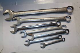 Oex28 Snap-on Oex40 Oex32 Tools 12-point Sae Combination Wrench Set - Blue-point Usa