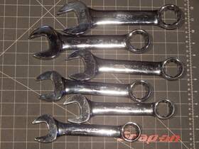 Oex420b Snap On Oex440 6pc Large Sae Short Combination Wrench Set 1 1/16 Inch 3/8