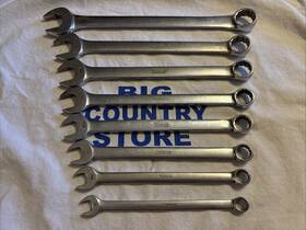 Snap-on Oex707 Oex26 Vintage Snap-on Tools Usa 8pc 12pt Chrome Sae Combination Wrench Set