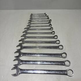 Oex714 Snap On 15pc 12-point Sae Chrome Combination Wrench Set 3/8 Inch -1 1/4