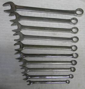 Oex8-oex24 Snap-on 10pc Sae 12pt Combination Wrench Set 1/4-3/4 Inch And 7/8 Oex28