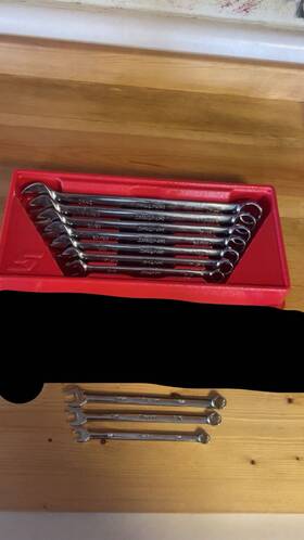 Oex8b-oex24b Snap-on Wrench 10 Piece Set 1/4 Inch -3/4 Sae 12 Point Oex8b-oex24b Snap-on Wrench 10 Piece Set 1/4 Inch -3/4 Sae 12 Point