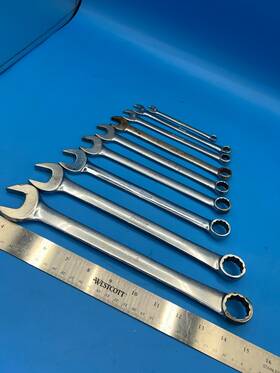 S-5-13 Snap-on Oex90 Oex18 Oex22 Oex28 Tools Combination Wrench Set Sae Usa