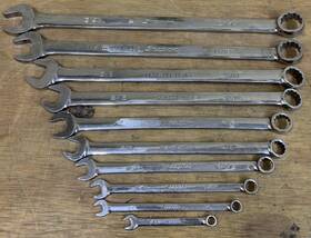 Oexk22b Snap-on 10-pc Sae Combination Wrench Set 7/32 3/4 Inch Pre-owned