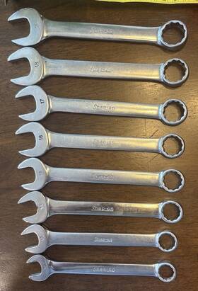 Oexm12-oexm19 Snap-on Tools 12 Pt Metric Flank Drive Short Combo Wrench Set 8 Pc