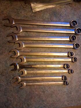 Oexm12ob Snap-on Wrenches 10mm - 19mm Open End