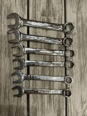 Oexm198 Snap-on Flank Drive Combination Wrenches Metric 14 Through 19 Mm