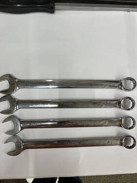 Oexm230a-oexm260a Snap-on 23mm - 26mm Metric Combination Wrench Set Bin Obo