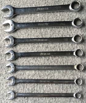 Oexm6-12 Snap-on Usa 7 Metric 12pt Short Combination Wrench Set 6-12mm