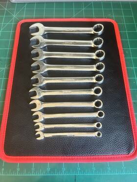 Oexm6-oexm18 Snap-on Usa 10pc Metric 12pt Short Combination Wrench Set 6-18mm