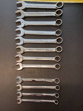 Oexm7-oexm19 Snap-on Oexm7-oexm10 Tools Metric Short Combo Wrench Set Usa 7-10 12-19 No 11mm