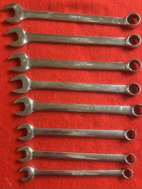 Oexm708 Snap-on Metric Combination Wrench Set Vintage Oexm 708 #10 11 12 14 15 16 17 19