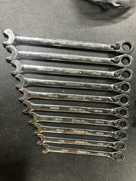Oexrm710a Snap-on Excellent 10-piece Metric Ratcheting Combination Wrench Set