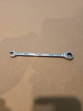 Snap-on Oexrm8 8mm 12pt Metric Chrome Ratcheting Combination Wrench Usa