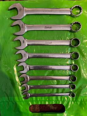 Oexs708 Snap-on Tools 8pc Sae Short Combo Wrench Set 12 Pt Value