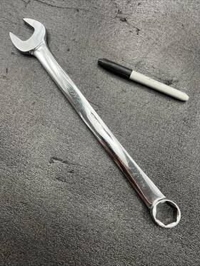 Osh32 Snap-on 1 Inch 6pt Chrome Combination Wrench