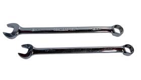 Snap-on Oshm17ob Snap-on And Oshm19ob 17mm 19mm Metric Combination Wrench Pair 6 Pt