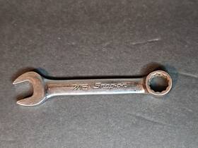 Ox114b Snap-on Ox114 7/16 Inch Sae 12 Point Stubby Combination Wrench Vintage Usa
