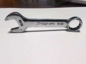 Ox120 Snap-on 5/8 Inch 12 Point Midget Combination Wrench Usa Sae 1991 Euc